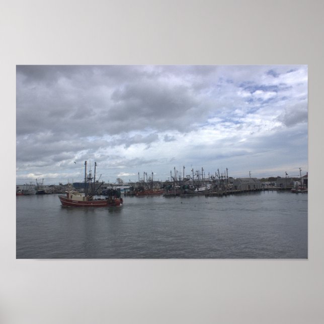 Rhode Island Boat Waterscape Poster (Frente)