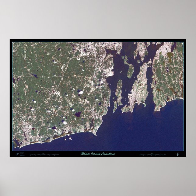 Rhode Island Coastline poster (Frente)