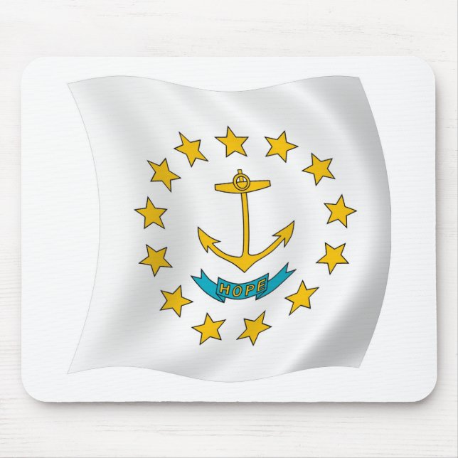 Rhode Island Flag Mousepad (Frente)