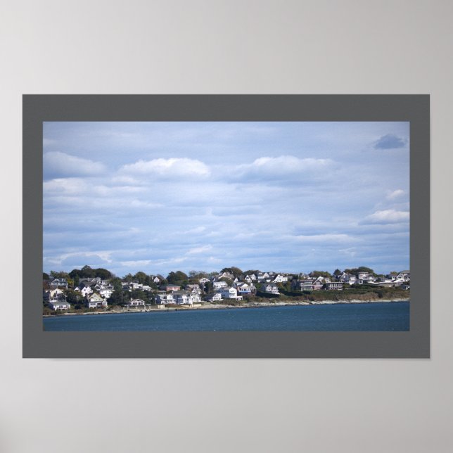 Rhode Island Ocean Waterscape Poster (Frente)