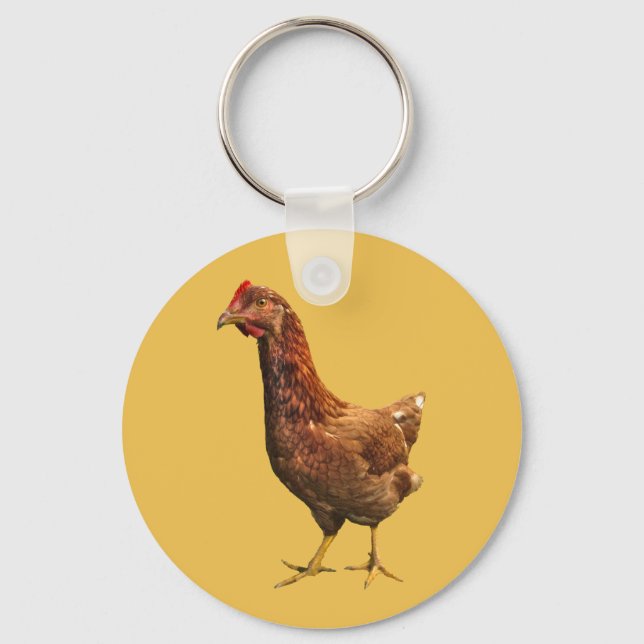 Rhode Island Red Hen Chaveiro (Frente)
