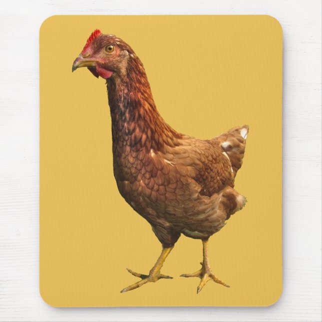 Rhode Island Red Hen Chicken Mousepad (Frente)