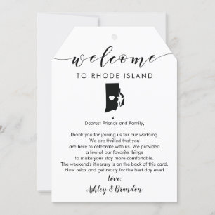 Rhode Island Wedding Tag - Letra Itinerária