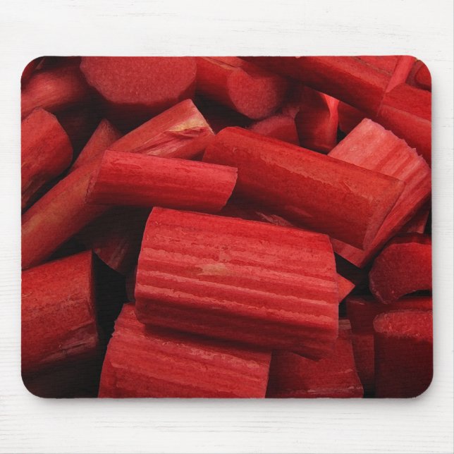 Rhubarb Abstrato Mousepad (Frente)