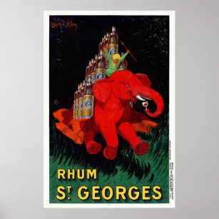 Rhum St. Georges Vintage Advertising Poster 1926