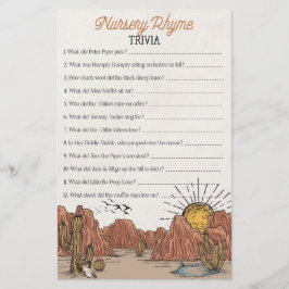 Rhyme vitorioso de West Rodeo selvagem trivia chá 