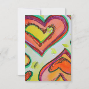 Ria Dois Corações Pequenos Convites ou Convites