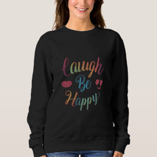 Ria, sê feliz 😊 camiseta única para mulheres