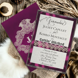 Ribbon & Lace Gettin' Hitched - Ameixa