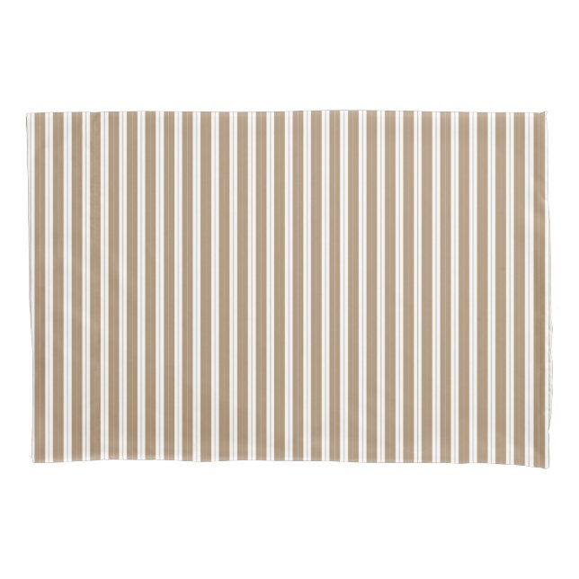 Ribeirinha Elegante Beige Brown Stripe Francês (Frente-Esquerda)