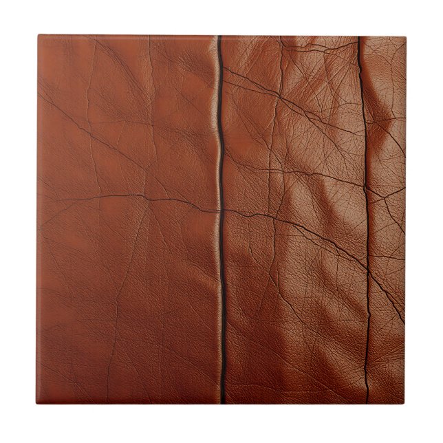 Rich Brown Leather Texture Pattern (Frente)