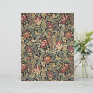 Rich Floral Tapeçaria Brocade Antique Clássica
