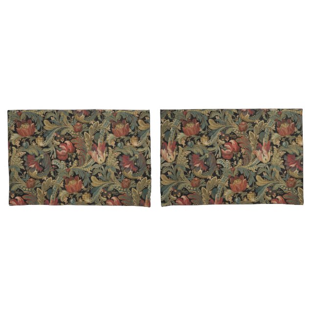 Rich Floral Tapeçaria Brocade Antique Clássica (Frente - conjunto)