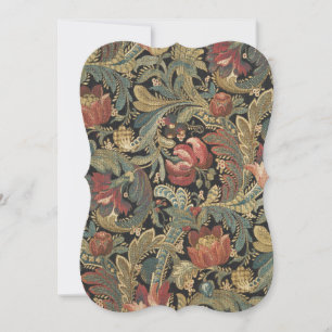 Rich Floral Tapeçaria Brocade Antique Clássica