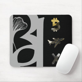 RICH Mousepad Trend Abstrato Art Black White