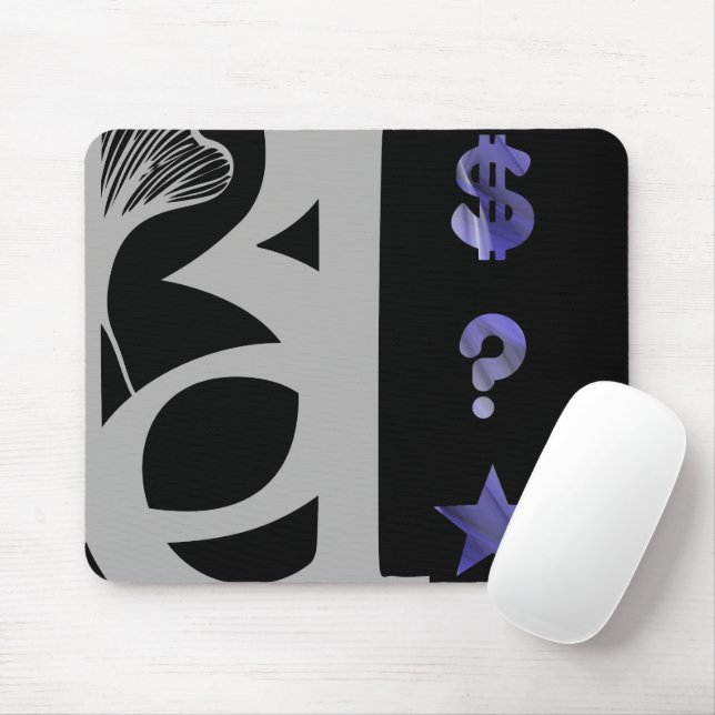 RICH Mousepad Trend Abstrato Violet (Com mouse)