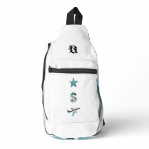 RICH Sling Bag Trag Abstrato Blue Ocean