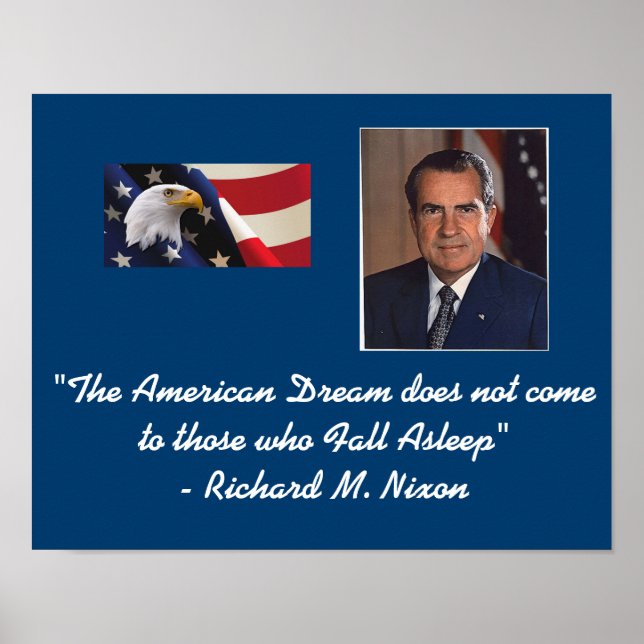 Richard Nixon American Dream Poster (Frente)