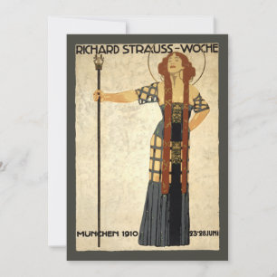 Richard Strauss-Woche Art Nouveau vintage, Munique