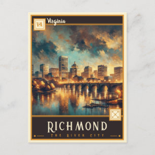 Richmond, Virgínia Cartão postal Vintage