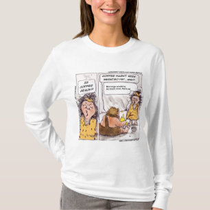 Rick London Café Pré-Histórico Camiseta Divertida 