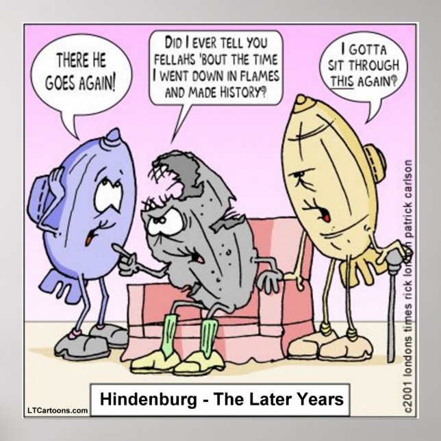 Rick London Funny Hindenburg Poster (Frente)