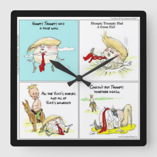 Rick Londres "Trumpty Dumpty" Engraçado Relógio de