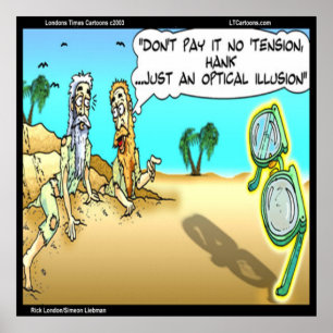 Rick Óptico Engraçado do Poster London Illusion Op