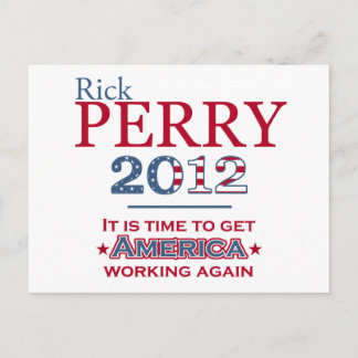 Rick Perry 2012 para cartão de posto presidencial