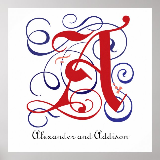 Rico Bonés Góticos - Letra A, Poster PNG 300dpi (Frente)