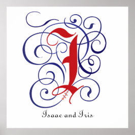 Rico Bonés Góticos - Letra I, Poster PNG 300dpi