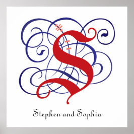 Rico Bonés Góticos - Letra S, Poster PNG 300dpi