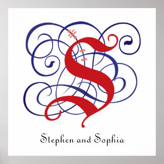 Rico Bonés Góticos - Letra S, Poster PNG 300dpi