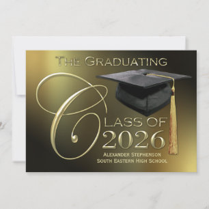 Rico Classe de Anúncio de Graduação Dourada 2025