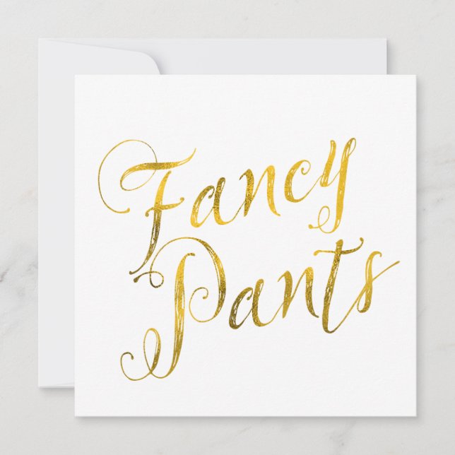 Rico de Calças de  Faux Gold Foil Sparkle Design (Frente)