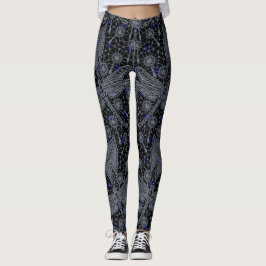 Rico de Dragonfly Wings Leggings Florais Dream