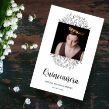 Rico Espanhol Flores Selvagens Quinceañera Foto