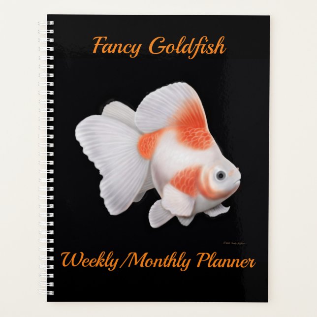 Rico Fantail Goldfish Semanal Planejador Mensal (Frente)