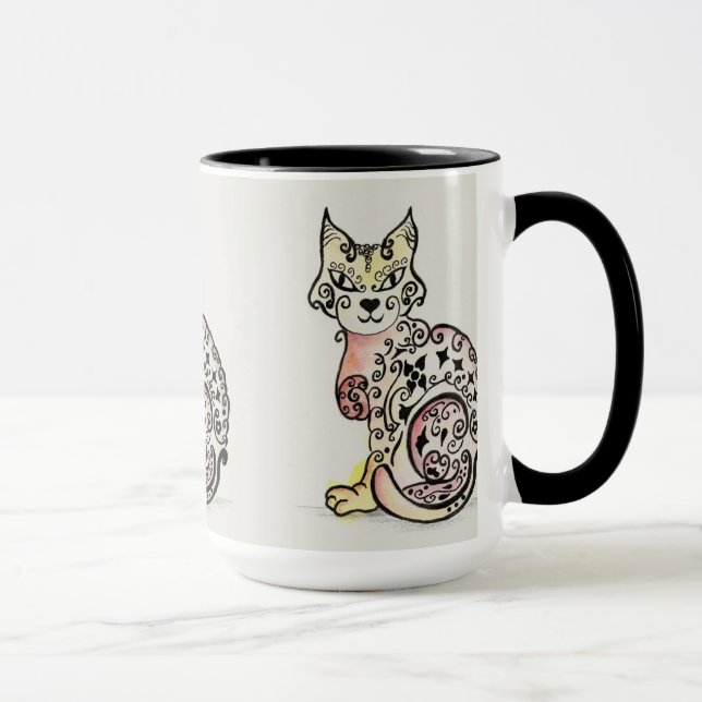 Rico Felino design numa caneca (Direita)