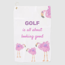 Rico Flamingo Golf Towel