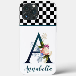 Rico Floral do Quadro de Verificação - Letra A
