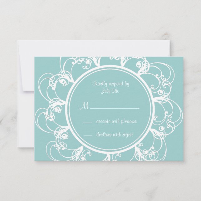 Rico Floral RSVP (turquesa) (Frente)