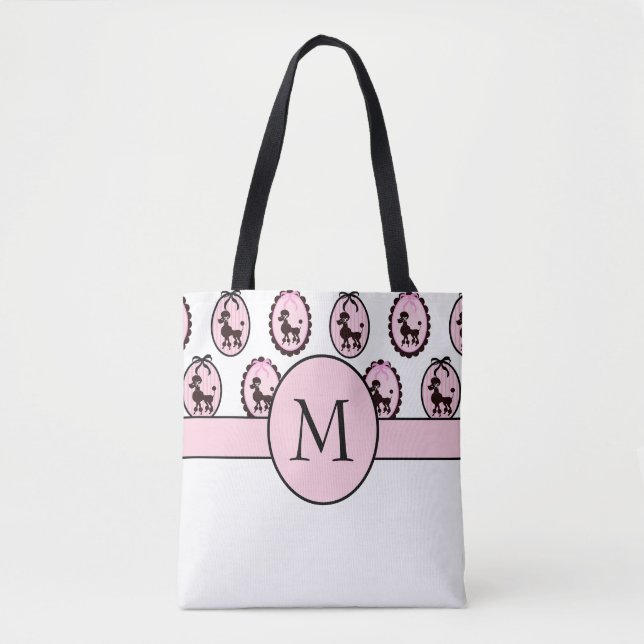 Rico Poodles Monograma Tote Bag (Frente)
