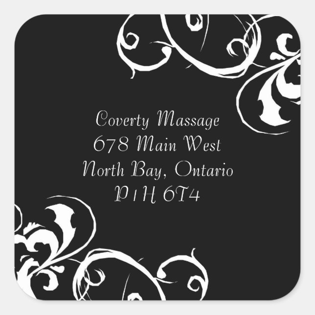 Rico Preto e Adesivos Brancos (Frente)