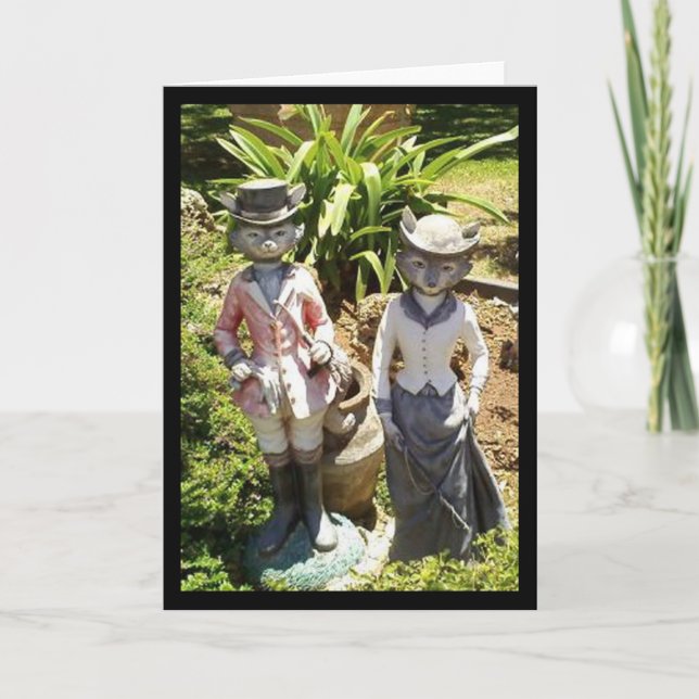 Rico raposas cartão vazio (Frente)