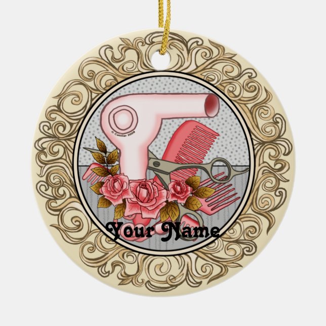 Rico Rosa ornamento de Beauticent (Frente)