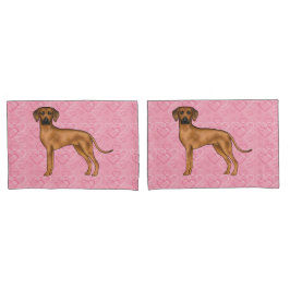 Ridgeback Dog Love Heart Pink