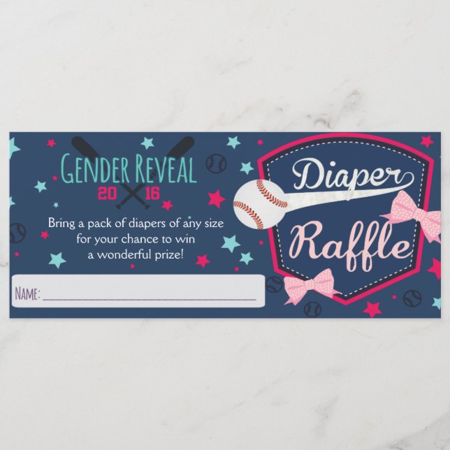 rifa fralda - revelação de gênero (Frente)