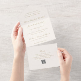 Riley Ivory e Dourado Casamento Elegante