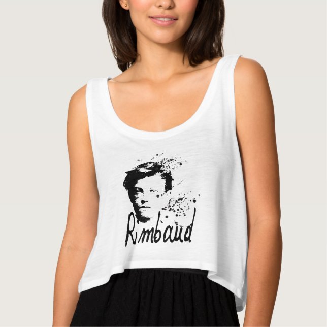RIMBAUD Retrato Graphic Art Women Top (Frente)